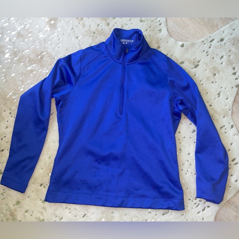 Nike Golf Blue Thermal Quarter-Zip